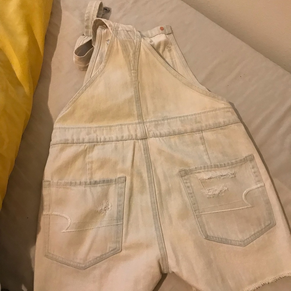 American Eagle denim overall shorts Size XXS